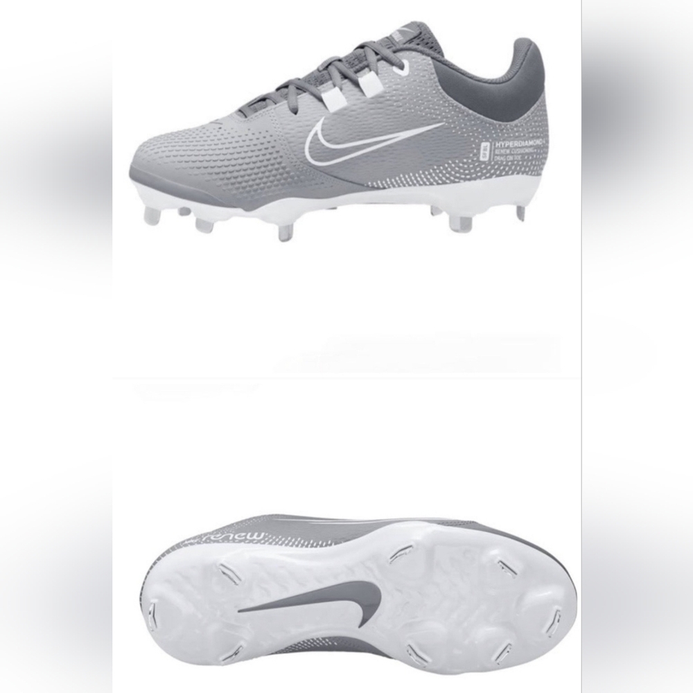 Nike Women's Gray Soccer Cleats - Picture 3 of 5